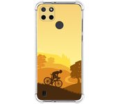 Funda Silicona Antigolpes para Realme C21Y / C25Y diseño Ciclista Dibujos