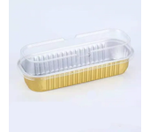 50 Pcs  Tin Foil Box Oven Air Fryer Tin Carton Food Barbecue and Baking Aluminum Foil Plate Household Cake Mold
