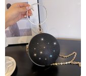 Internet Celebrity Popular Disco Bag Shiny Bracelet Ball Banquet Bag Dinner Bag Socialite Party Bag Trendyy Hand Bag Chain Crossbody Bag for Women