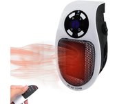 Mini ventilador de enchufe, Mini ventilador de enchufe de 500 W, Mini ventilador de aire eléctrico de enchufe