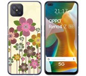 Tumundosmartphone Funda Gel Tpu para Oppo Reno 4Z 5G diseño Primavera En Flor Dibujos
