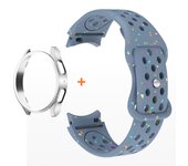Soft Silicone Strap+Case for Samsung Galaxy Watch 7 6 5 4 40/44mm 5Pro45mm Sport Band for Galaxy Watch6 Classic 47/43mm Bracelet