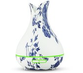 Humidificador de air, Difusor de Aroma ultrasónico con iluminación LED de Colores, Forma de jarrón, USB, 400 ml, humidificador eléctrico, aromaterapia para Oficina, salón, Muy silencioso, difusor de aceites.