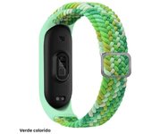 Bracelet for Mi band 7 Strap Elastic adjustable Nylon Braided Miband4 miband 5 correa Wristband xiaomi Mi band 3 5 4 6 strap