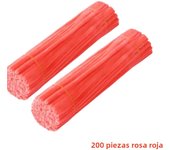 200 PCS Red Pipe Cleaners Chenille Stem, Chenille Stems Pipe Cleaner, Red Pipe Cleaners Crafts Supplies for DIY Arts Decoration