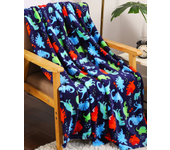 Dinosaur Blanket for Boys Jurassic Dino World Park Soft Flannel Throw Blanket Dinosaur Room Decor for Boys Gifts for Sofa Bed