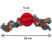 PORCHEDDU Juguetes de Bola Perro, Pelota de Caucho natural para Perros Colores aleatocio, Bola de Limpieza de Dientes,Bolas Juguetes Interactivos para Morder Perro, Pelota Perro Indestructible,Pelota Elástica Entrenamiento Perro, bolas de goma