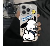 Miniso Sanrio Lovely Butt Pochacco Phone Case For iphone16 15 14 13 PRO MAX 11 12 PRO 8 PLUS Anti Drop Silica Gel Y2k Phone Case