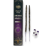 Incienso Amatista Magia de Cristal Aum Fragrances - Incienso con cajita de cristales de Amatista  - 20gr.