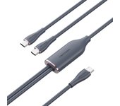 Vention cable usb-c macho a 2xusb-c macho - 1.5m - color verde