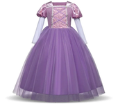 2024 Costumes for Girls Cosplay Princess Belle Mermaid Rapunzel Jasmine Clothes Princess Dress for Girl Cinderella Elsa Dress Up
