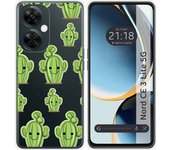 Funda Silicona Transparente para Oneplus Nord CE 3 Lite 5G diseño Cactus Dibujos