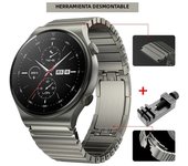 Luxury 22mm Stainless Steel watch band for Huawei Watch 4 GT2 3 pro 46mm strap for samsung watch 6 5 4 loopbracelet