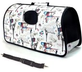 Coshano Transportín para Gatos Conejos Bolsa de Transporte Mascota Bolso Flexible con Cremallera