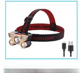 5 LED USB Rechargeable Headlamp 18650 Built in Battery Headlight Portable Head Flashlight Working Light Fishing Camping Lantern