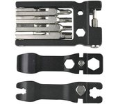 Herramientas multifunción para bicicletas, herramienta 19 en 1 para MTB, kit de reparación de bicicletas con llaves Allen, llave de radios