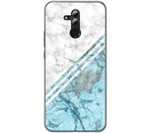 Tumundosmartphone Funda Gel Tpu para Huawei Mate 20 Lite diseño Mármol 02 Dibujos