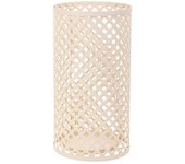 Paragüero redondo de forja blanco 24x24x48h cm