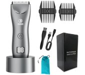 Intimate Pubic Hair Removal for Men Electric Groin Trimmer Male Shaver for Sensitive Areas Waterproof Safety Razor Body Hair