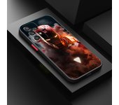 Marvel Iron Man For Samsung S23 S22 S21 S20 FE S10 S9 Note 20 10 Ultra Lite Pro Plus Frosted Translucent Phone Case