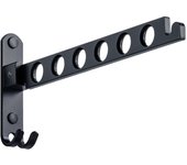Tidedero DE LA Mesa, Perchero DE LA Mesa, Rotación de 90 ° para balcón, baño, lavabo, Hotel (Negro)