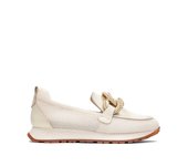 HISPANITAS  MOCASIN BANDA PIEL LATTE