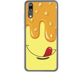 Tumundosmartphone Funda Gel Tpu para Huawei P20 Diseño Helado Vainilla Dibujos