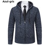 Autumn And Sinter Men's New Coat Fashion Baseball Shirt Grab Fleece Warm Casual Sweater Zipper Cardigan Trend Color Sweater