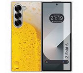 Tumundosmartphone Funda Carcasa Dura para Samsung Galaxy Z Fold 6 5G diseño Cerveza Dibujos