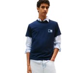 Camiseta Tommy Slim Pop Color Hombre Marino