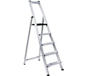 Orework Escalera Profesional en Tijera 3 Peldaños 1,40 M Ancho de Peldaño de 120 Mm