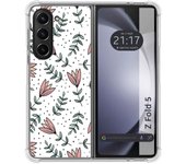 Funda Silicona Antigolpes para Samsung Galaxy Z Fold 5 5G diseño Flores 01 Dibujos