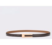 New Luxury Gold Buckle Genuine Leather Belt Women Fashion Cowskin Thin Metal Black White Belts Female Jeans Dress Waistband 2023