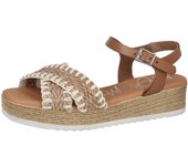 Shoes Sandalias Planas marca Oh! My Sandals para mujer en color beig