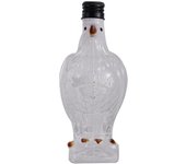 Decantador de whisky de cristal con forma de águila, botella de whisky de 7,6 x 7,6 x 12,7 cm, divertida botella de whisky de águila para hombres, papás y esposos. Decantador de águila para decoración del hogar o bar.