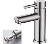 Odipie Grifo de baño, mezclador Monomando de lavabo de Maple inoxidable 304, Grifo de Baño de Diseño Modern with PEX Tube, Grifo de lavabo ajustable de Agua fría y Caliente