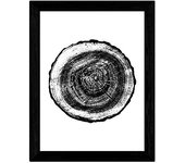 Nacnic Lámina De Textura Rodaja Madera En Blanco Y Negro Poster Papel 250 Gr Y Tintas De Alta Calidad - Marco De Fotos Y Arte De Pared