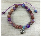 Pulsera de cuentas de Spiderman con ojo de tigre y obsidiana esmerilada para hombre.