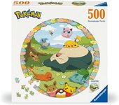 RAVENSBURGER PUZZLE CIRCULAR 500 PIEZAS POKEMON ROUND PUZZLE 26x6x26 Cms.