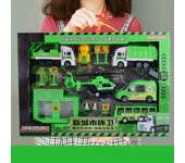 Cars Fire Trucks Model Set Engineering Toy Kit Children's Car Pretend Play Aircraft Train Inertia Excavator Gift For Kids Toy