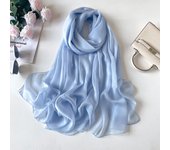 Solid Color Transparent Chiffon Silk Scarf Summer Beach Towel Sunscreen Shawl Muslim Long Shawl Islamic Turban Bandanna Hijab