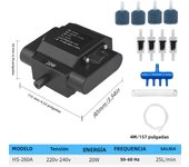 Aquarium Air Pump Fish Oxygen Aerator Pump Basement Aquarium Hydroponic 4 Outlets Air Pump Bubbler with Accessories Fish Tank