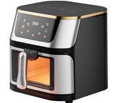 Freidora de Aire, 1400W, 8L de capacidad, Multiuso, Pantalla Control, Ventana de visualización