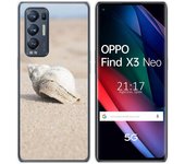 Tumundosmartphone Funda Gel Tpu para Oppo Find X3 Neo 5G diseño Concha Dibujos
