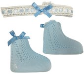 Set Calcetines Azul con Cinta para la Cabeza Arias 6370 Vestidos muñecas