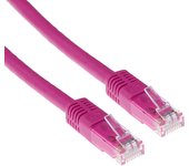 ACT  Cable Red Ethernet Cat6 RJ45 UTP Rosa