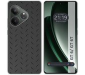 Tumundosmartphone Funda Silicona para Realme GT 6 / GT 6T 5G diseño Metal Dibujos