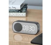 Altavoz Bluetooth inalámbrico, Mini altavoz de despertador inteligente AI