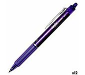 Bolígrafo Pilot Frixion Clicker Tinta borrable Violeta 0,4 mm 12 Unidades