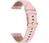 Leather Smart Watch Strap For HUAWEI WATCH GT 4 41mm/Garmin Venu 3S/Venu 2S Wristbands Rose Gold Buckle 18mm Bracelet Wristband
